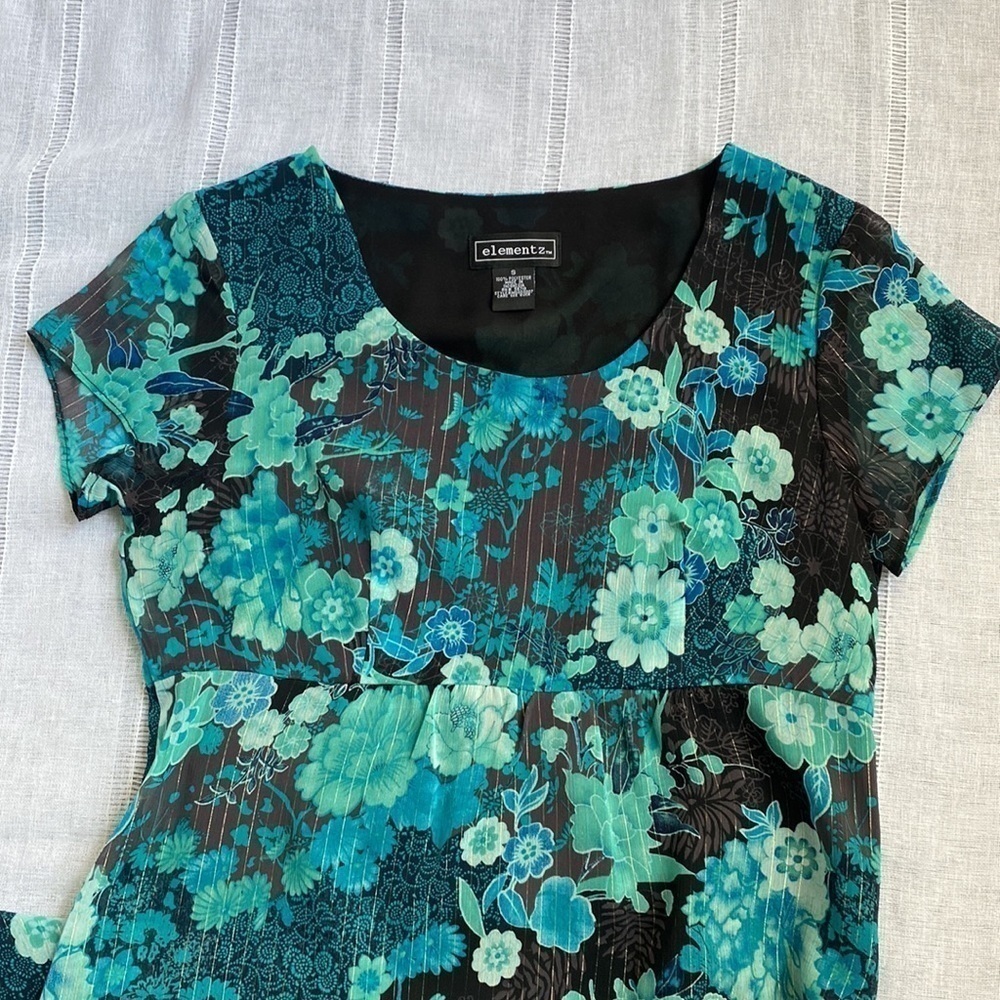 NWT Elementz Y2k empire waist maxi dress. - Picture 3 of 16